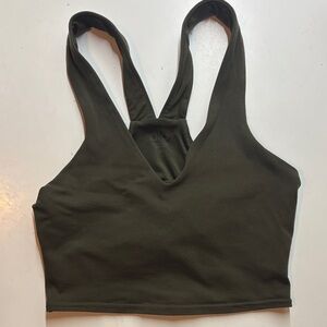 Alo Olive Green cropped tank